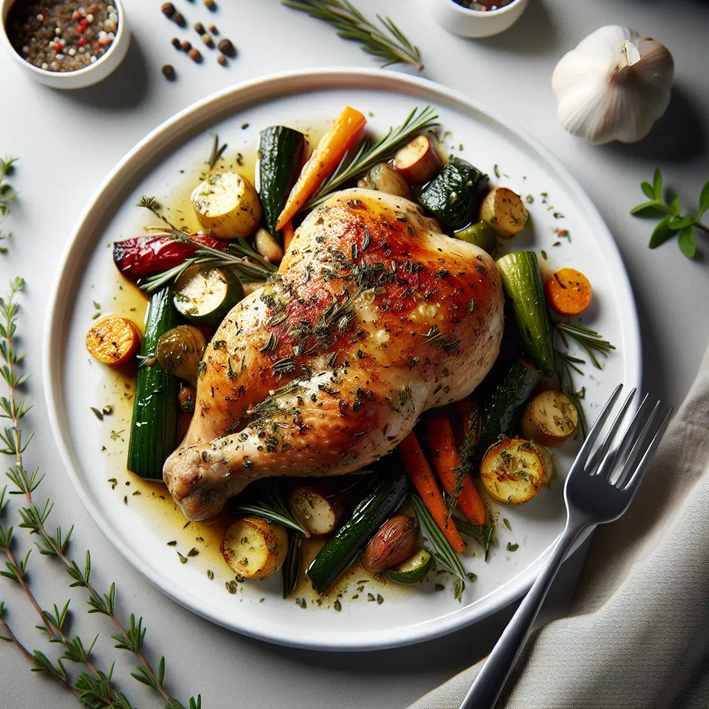 Herb-Roasted Chicken with Seasonal Vegetables