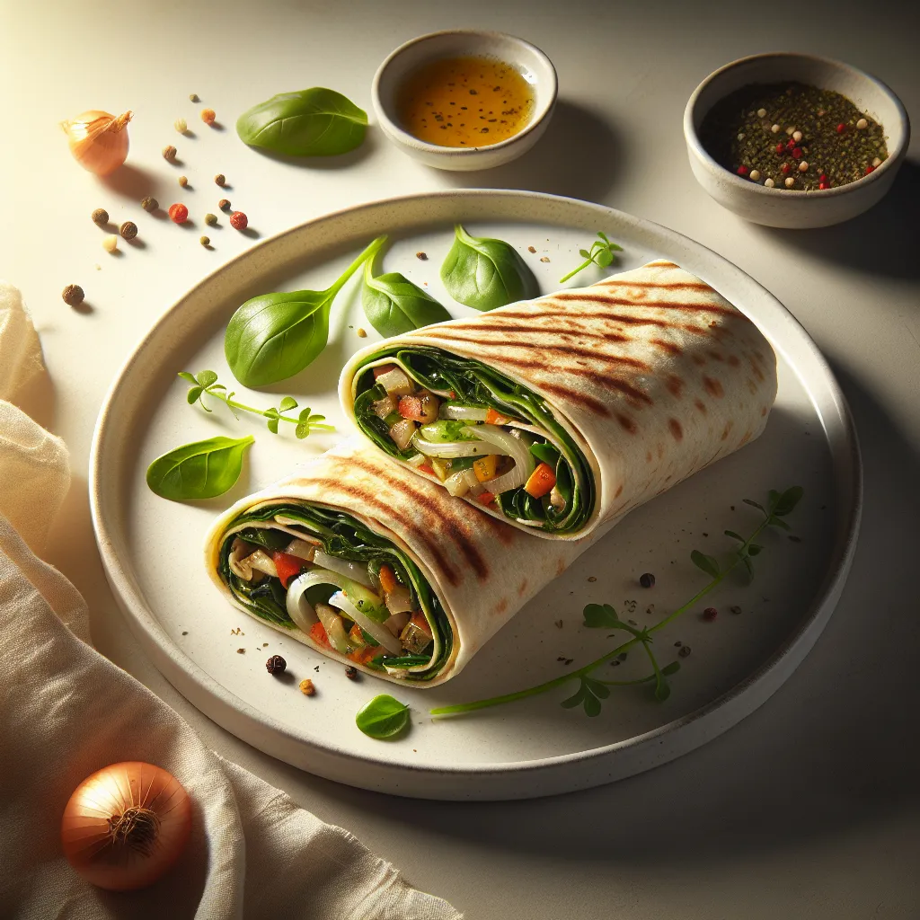 Herb and Onion Veggie Wrap