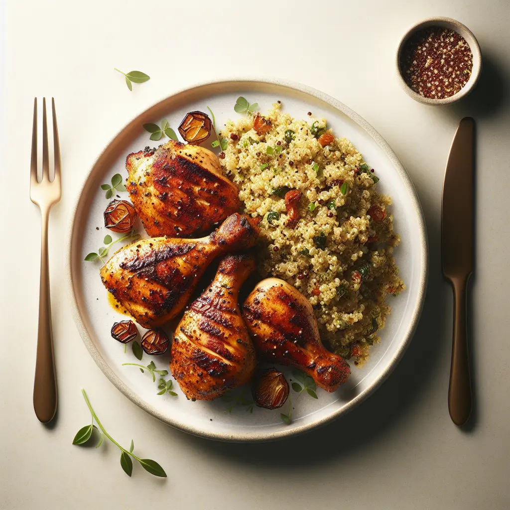 Indian Spiced Grilled Chicken with Quinoa-Free Pilaf