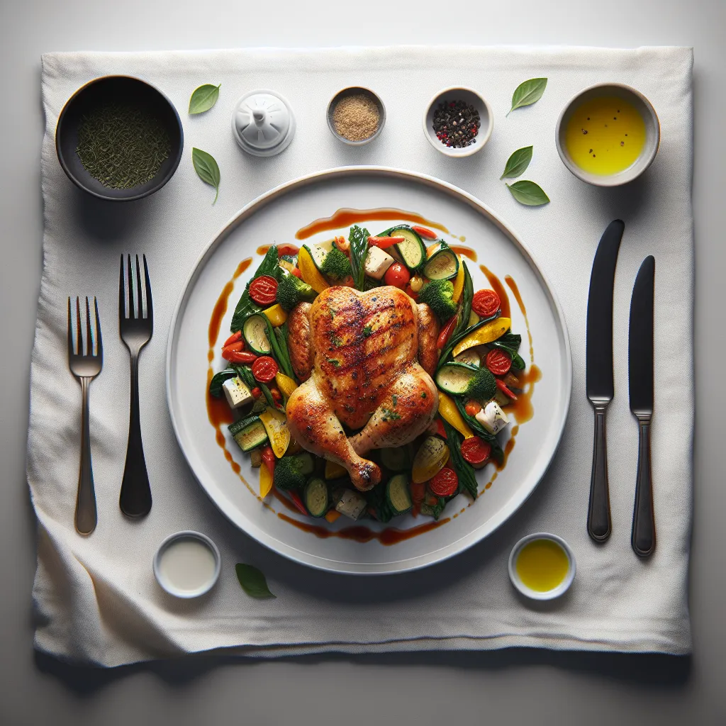Italian Herb-Crusted Chicken with Ratatouille