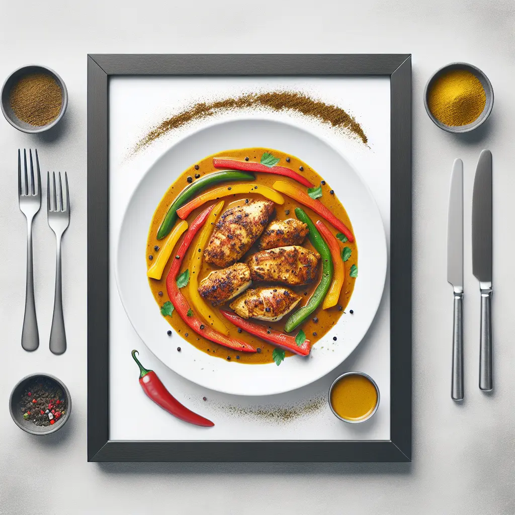 Keto Jamaican Curry Chicken with Bell Peppers