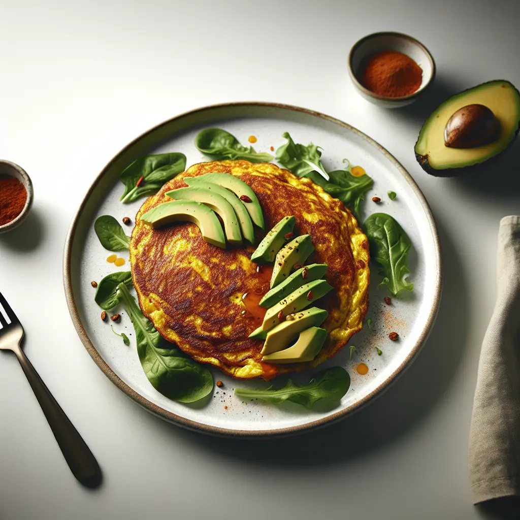 Keto Jamaican Spiced Omelette with Avocado