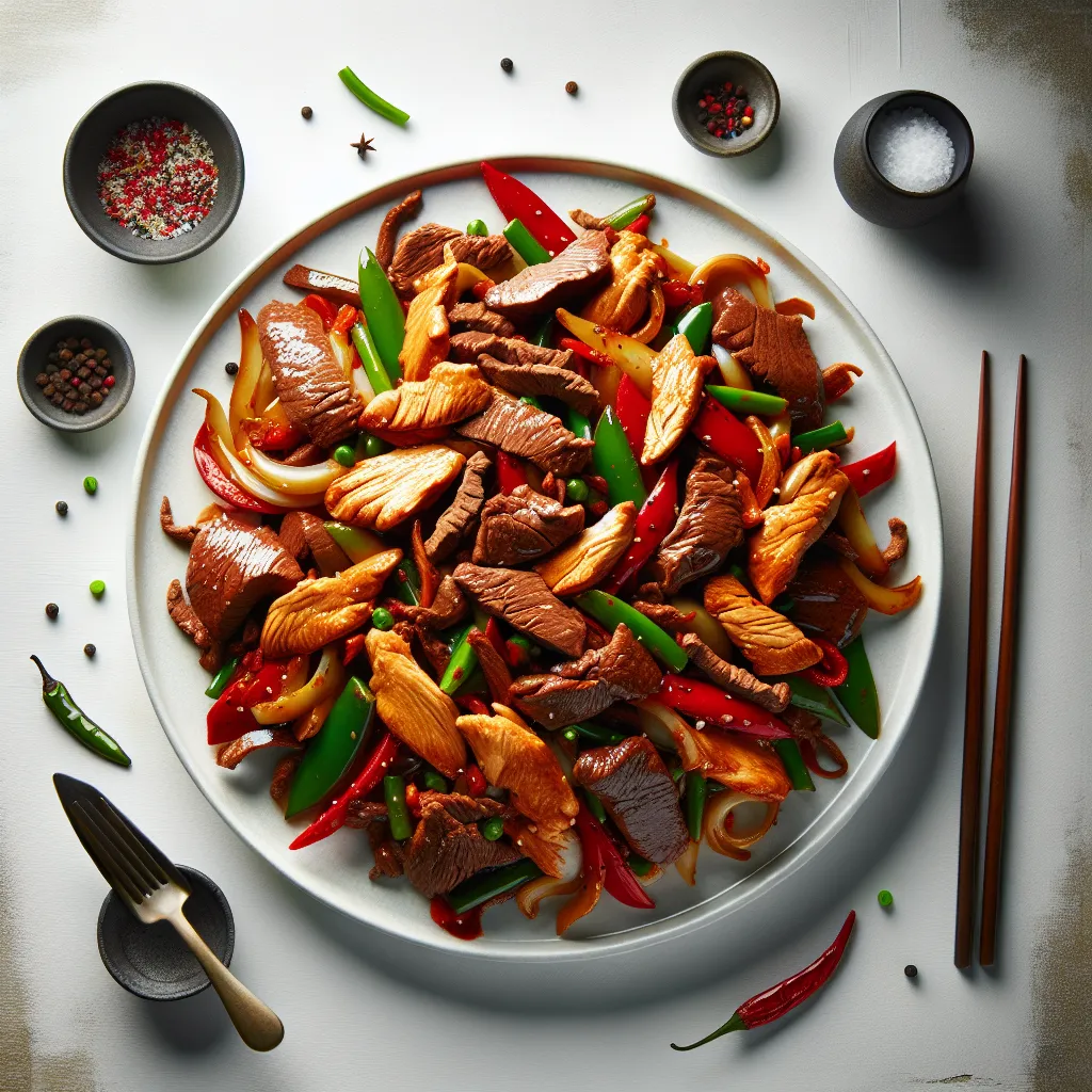 Kosher Chicken and Beef Stir-Fry