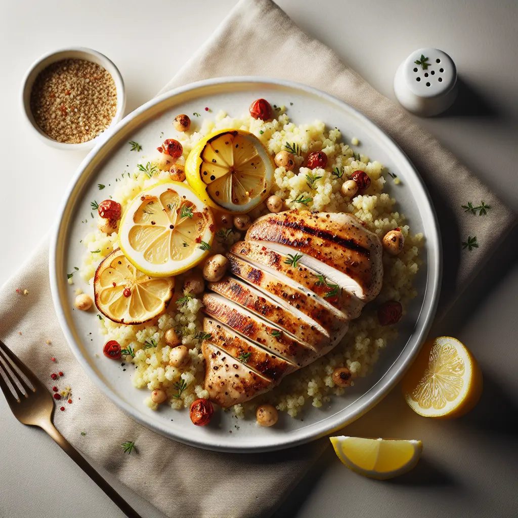 Lemon Herb Grilled Chicken with Couscous