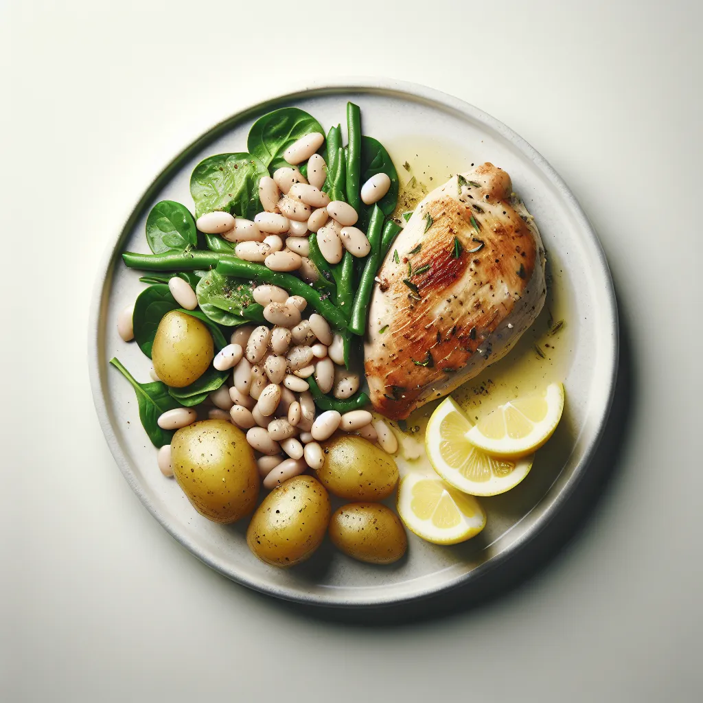 Lemony Chicken and White Bean Salad with New Potatoes