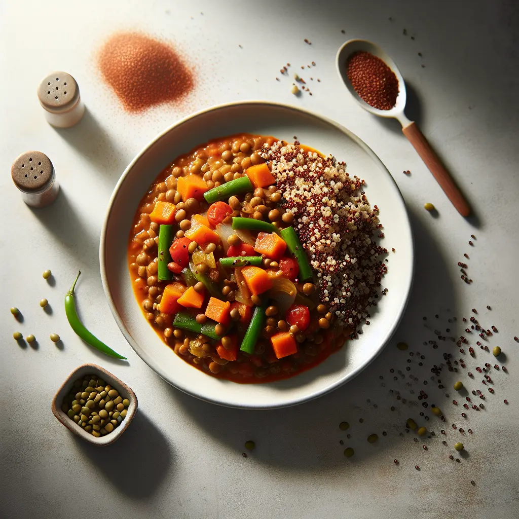 Lentil and Vegetable Stew with Quinoa