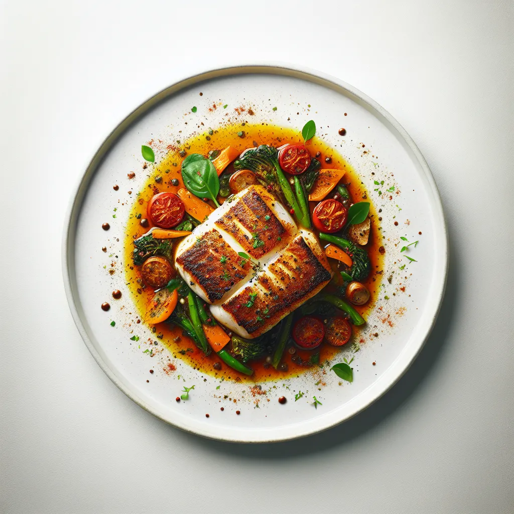 Spicy Mediterranean Baked Cod with Vegetables