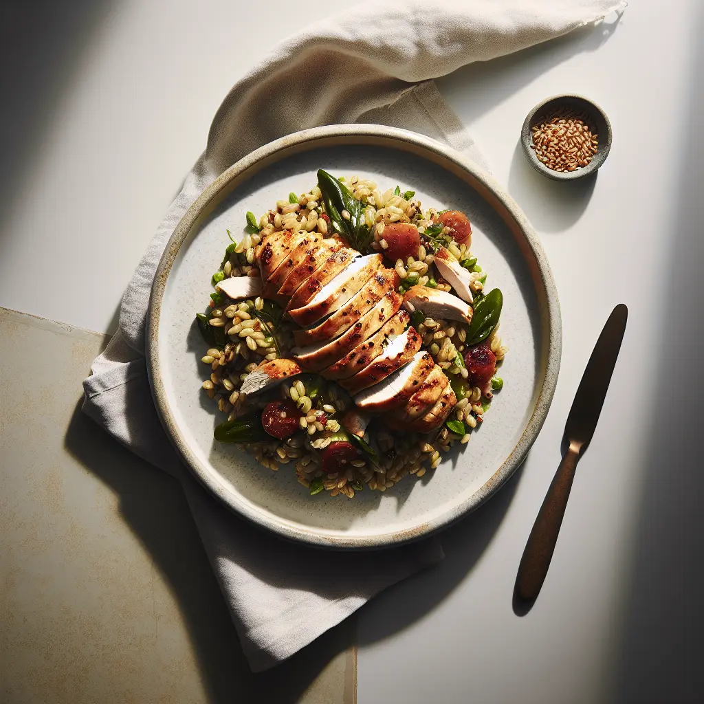 Mediterranean Chicken and Farro Salad