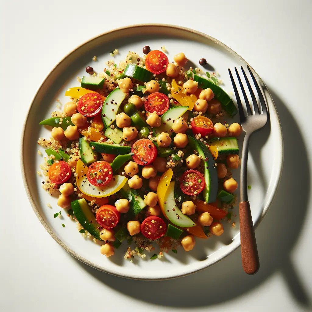Mediterranean Chickpea and Quinoa Salad