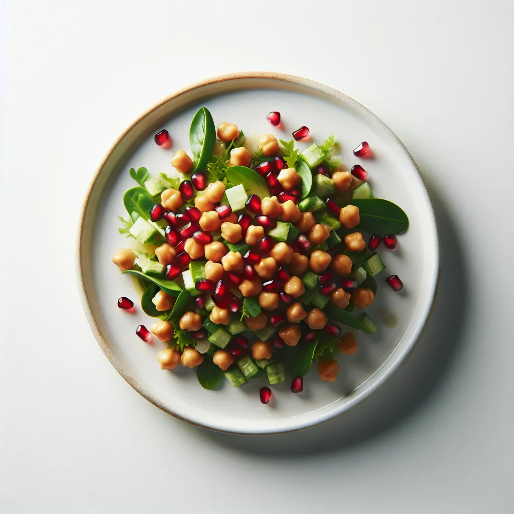 Mediterranean Chickpea Salad with Pomegranate