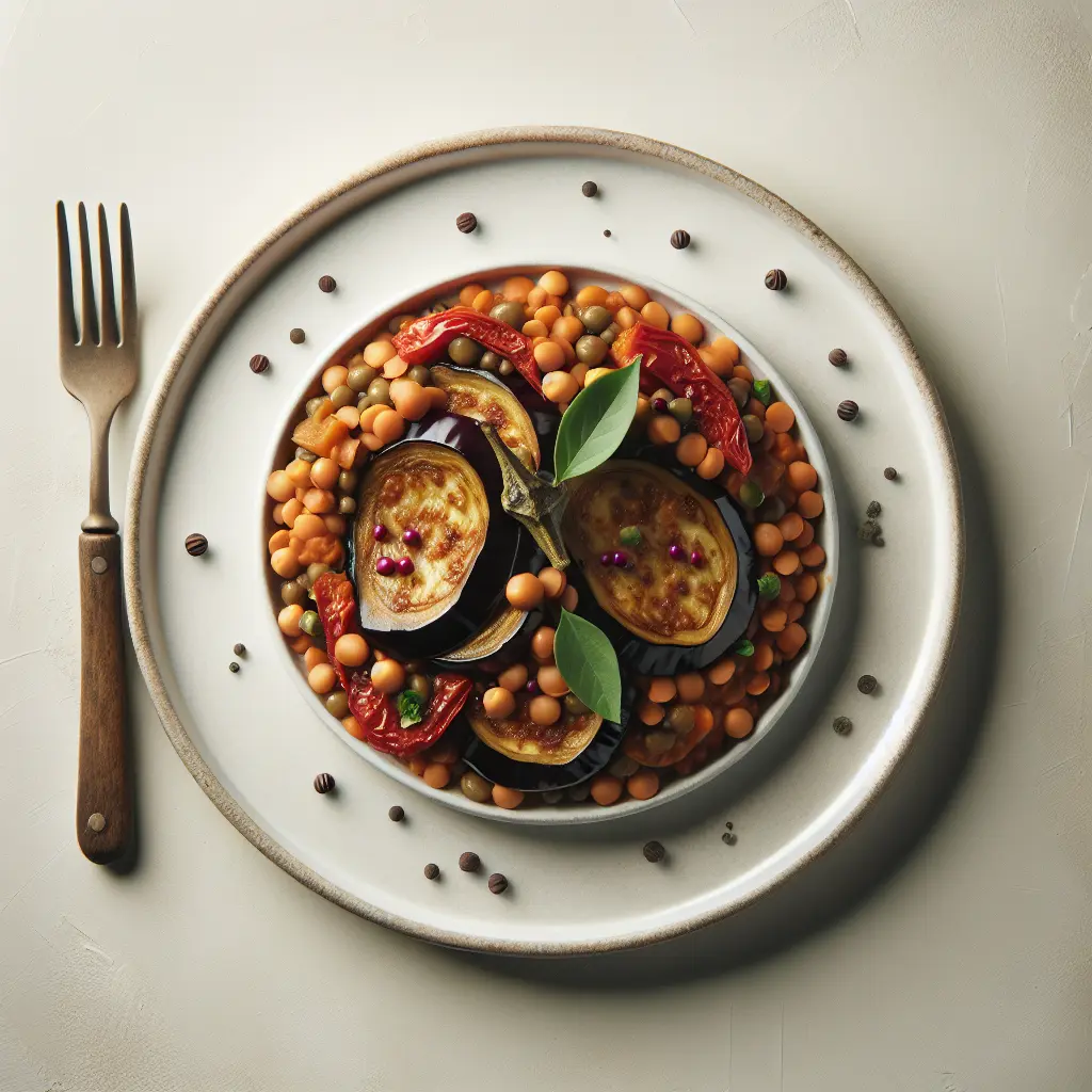 Mediterranean Eggplant and Lentil Stew