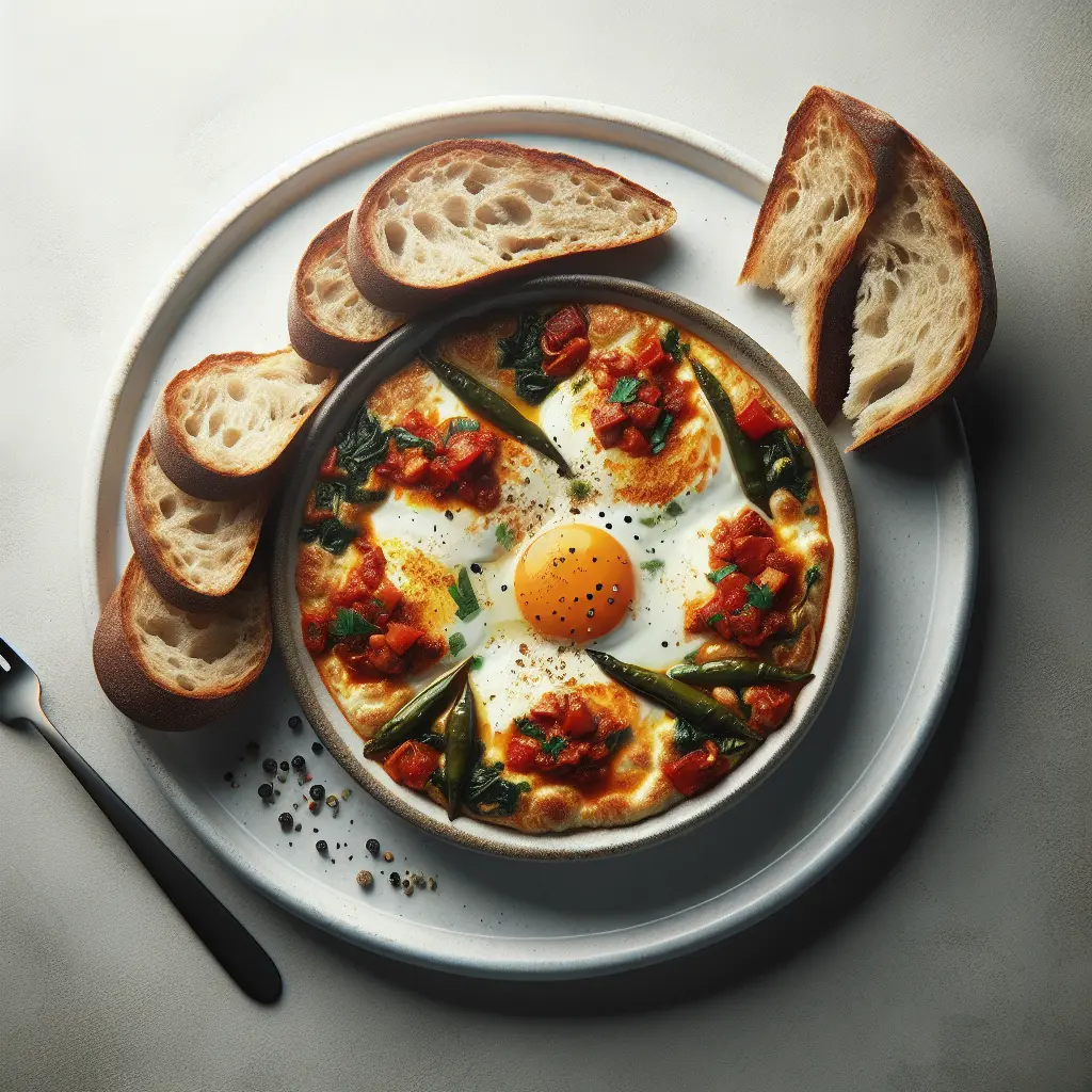Middle Eastern Shakshuka with Whole Grain Bread