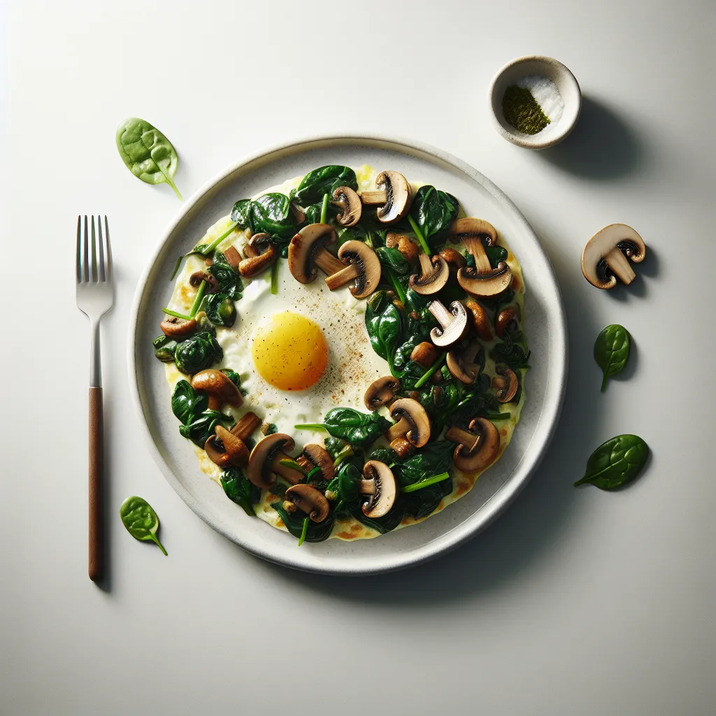 Autumn Mushroom and Spinach Breakfast Sauté