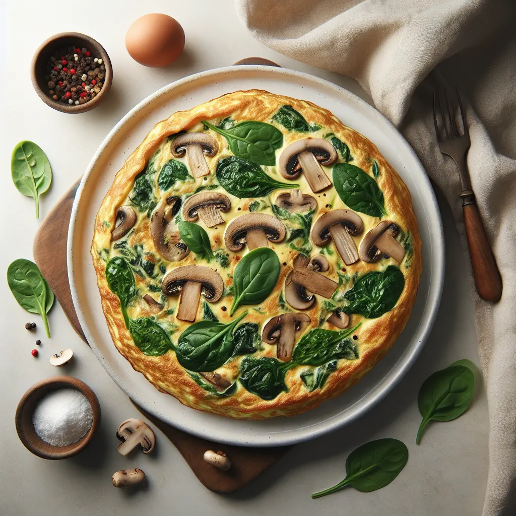 Mushroom and Spinach Omelette