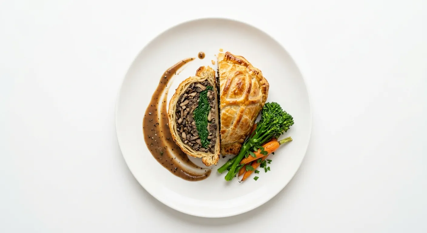 Mushroom Wellington with Spinach