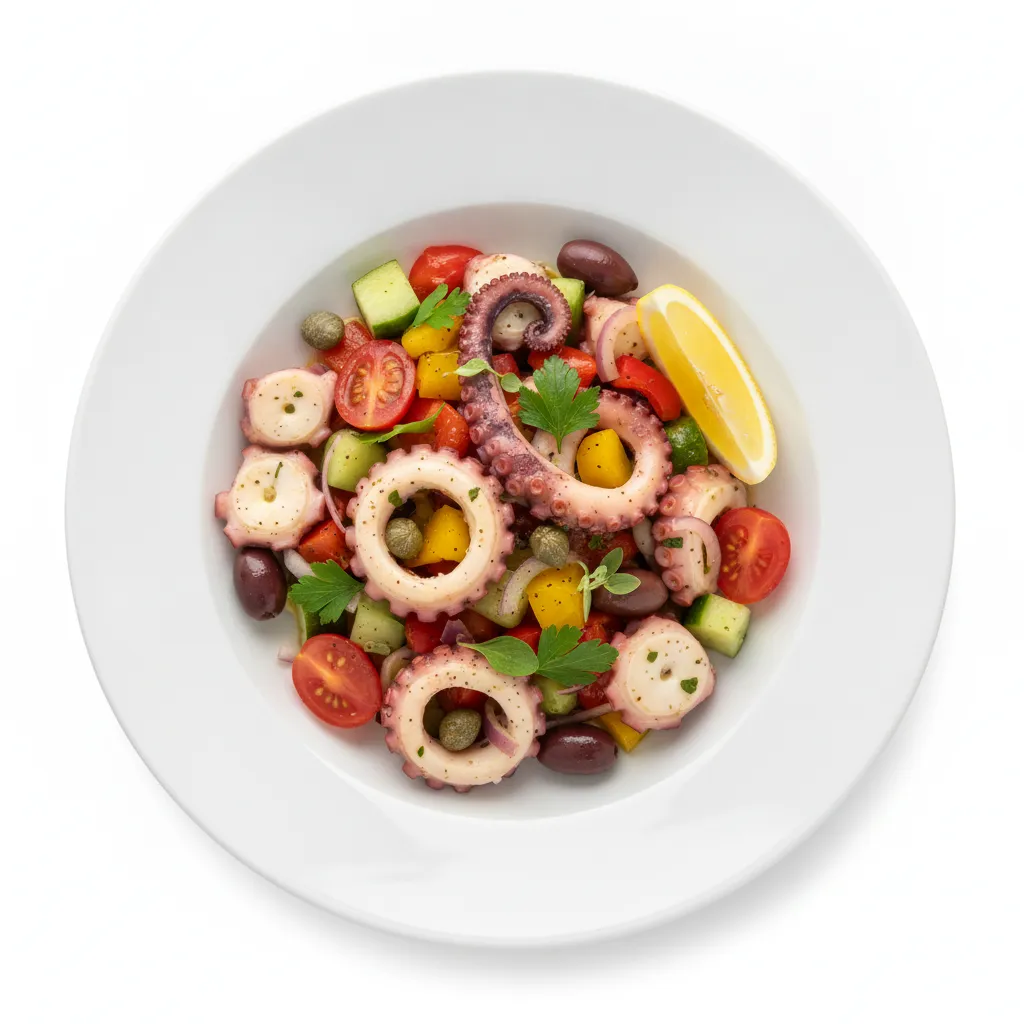 Octopus Vinaigrette with Mediterranean Vegetables