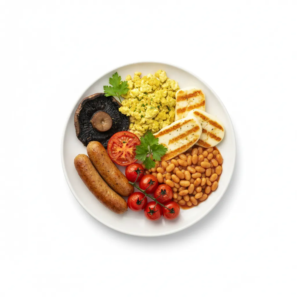One-Pan Vegetarian Full English Breakfast