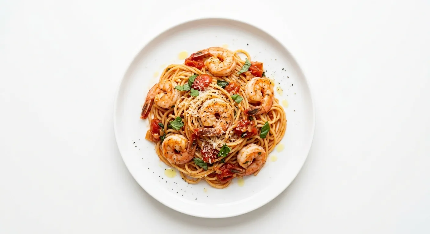Pasta Pomodoro with Shrimp