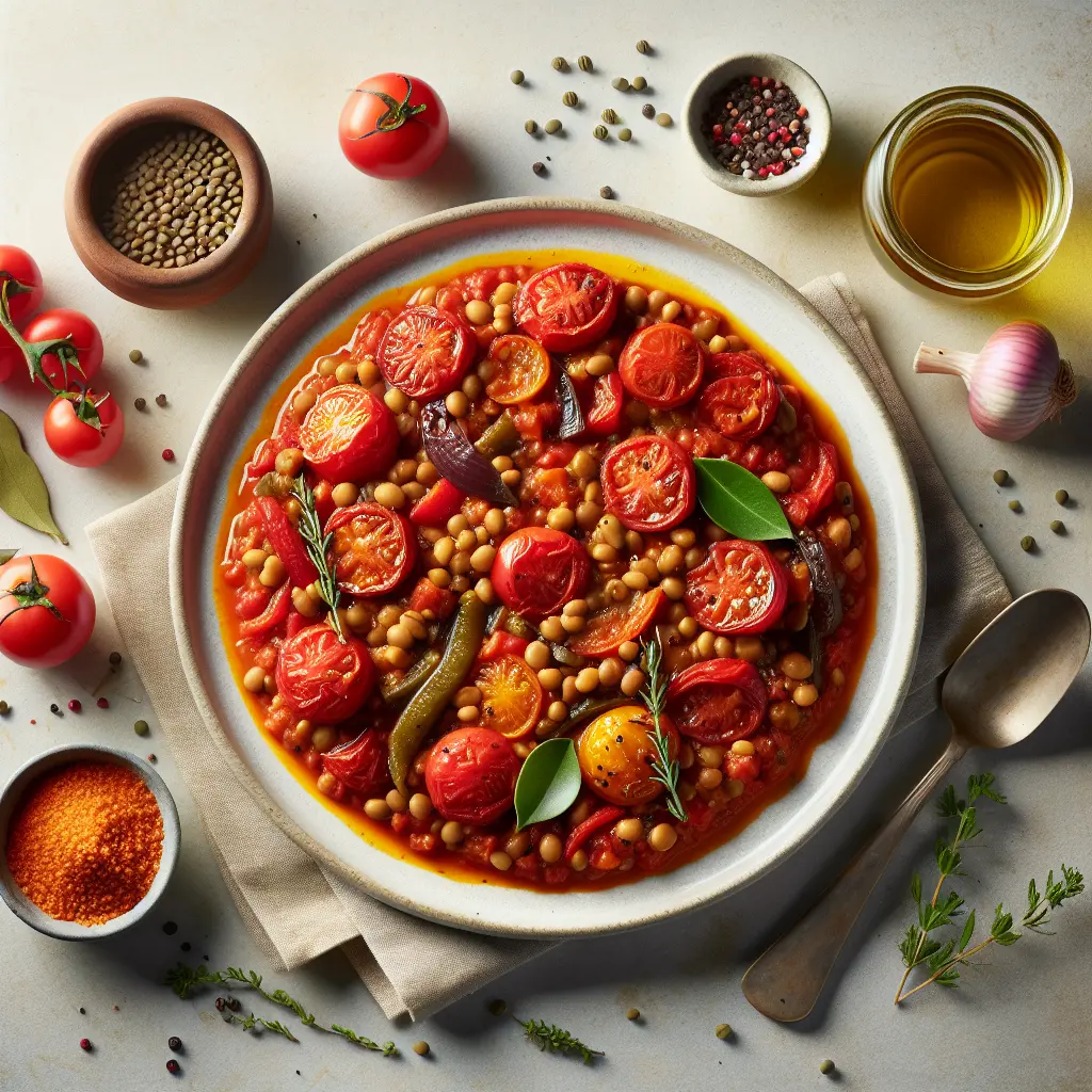 Provencal Tomato and Lentil Stew