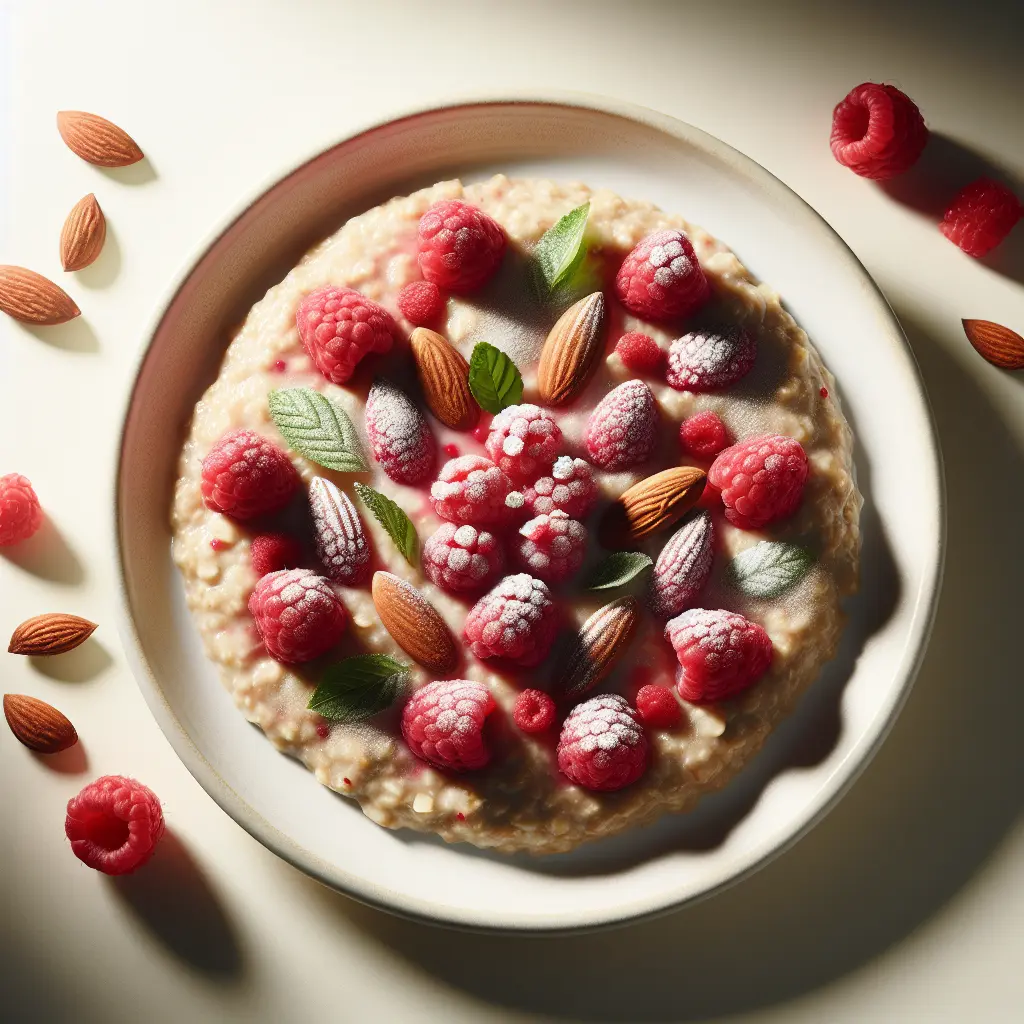 Raspberry Almond Oatmeal
