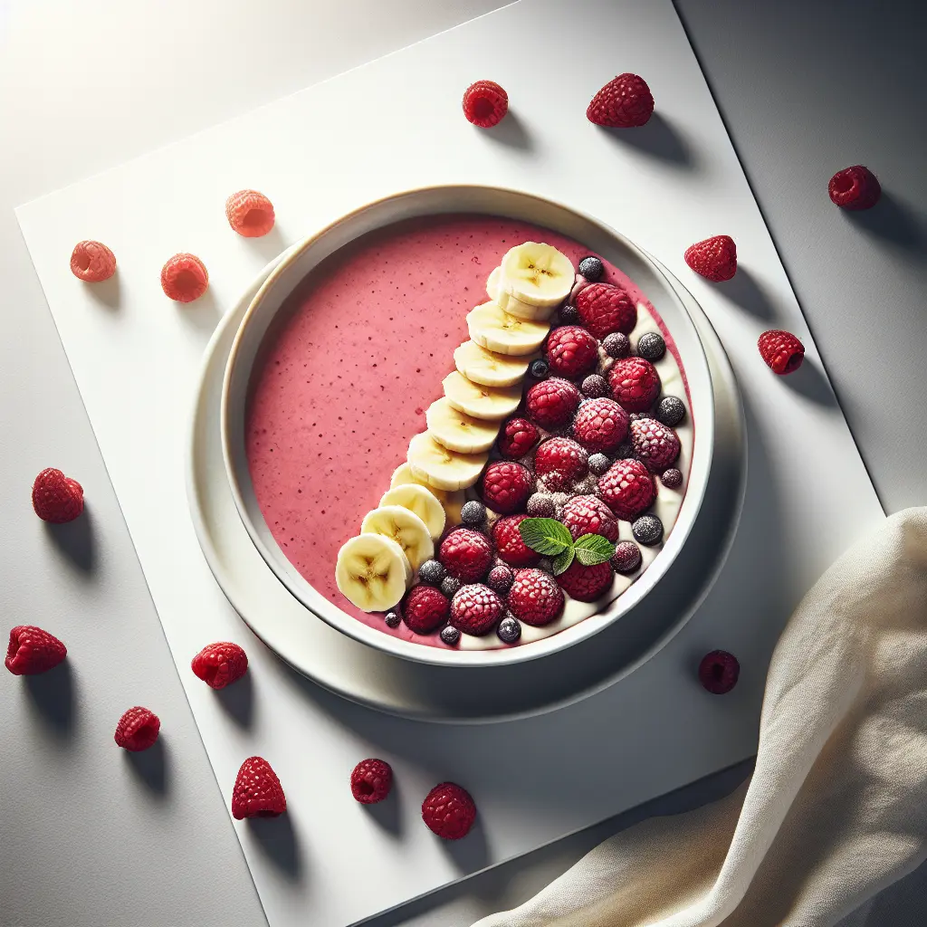 Raspberry Banana Smoothie Bowl