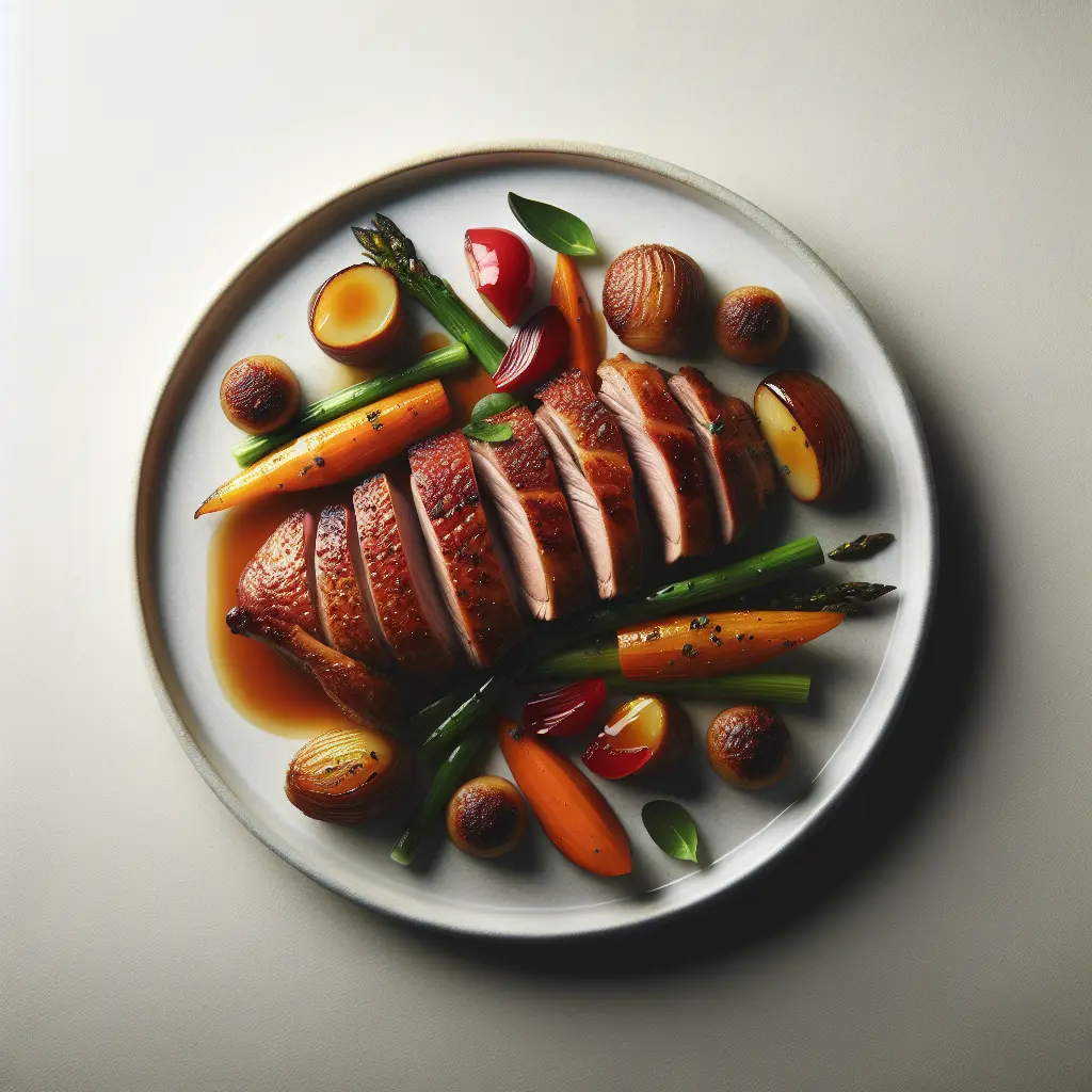 Roasted Duck with Seasonal Root Vegetables