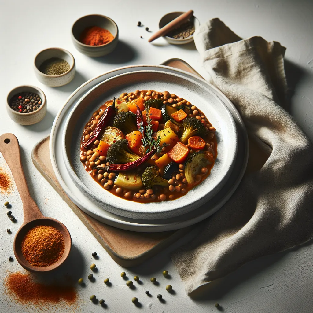 Roasted Vegetable and Lentil Stew