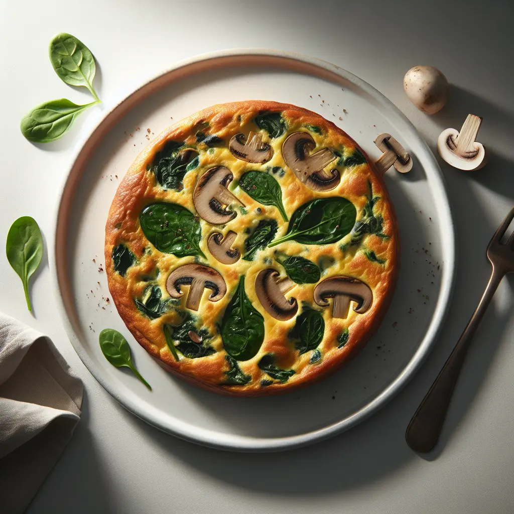 Savory Mushroom and Spinach Frittata