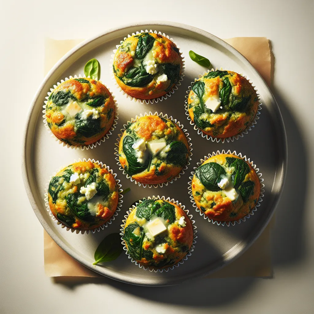 Savory Spinach and Feta Breakfast Muffins