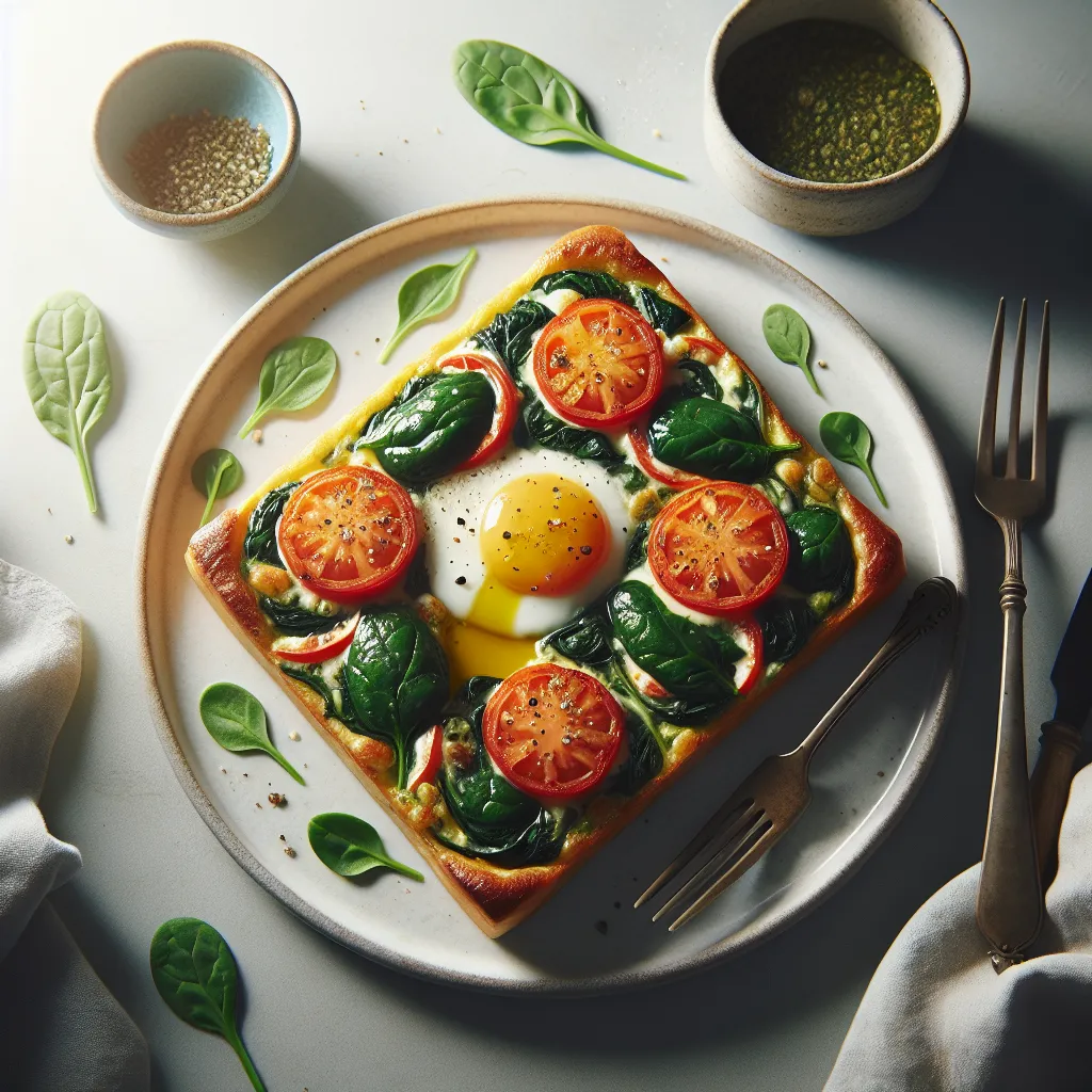 Savory Spinach and Tomato Breakfast Tartine