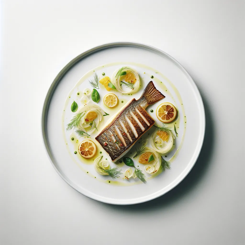 Seared Sea Bass with Fennel and Citrus Salad