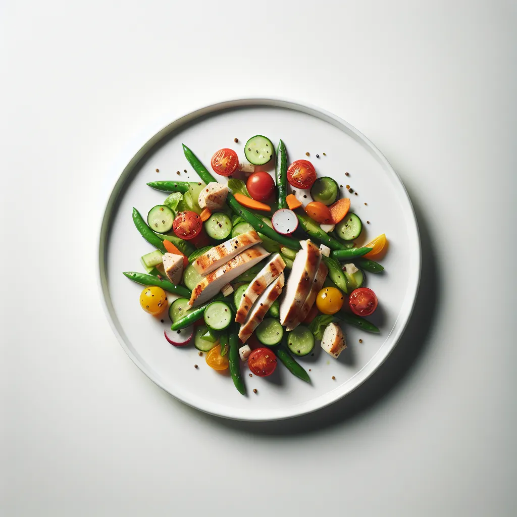 Simple Chicken and Vegetable Salad