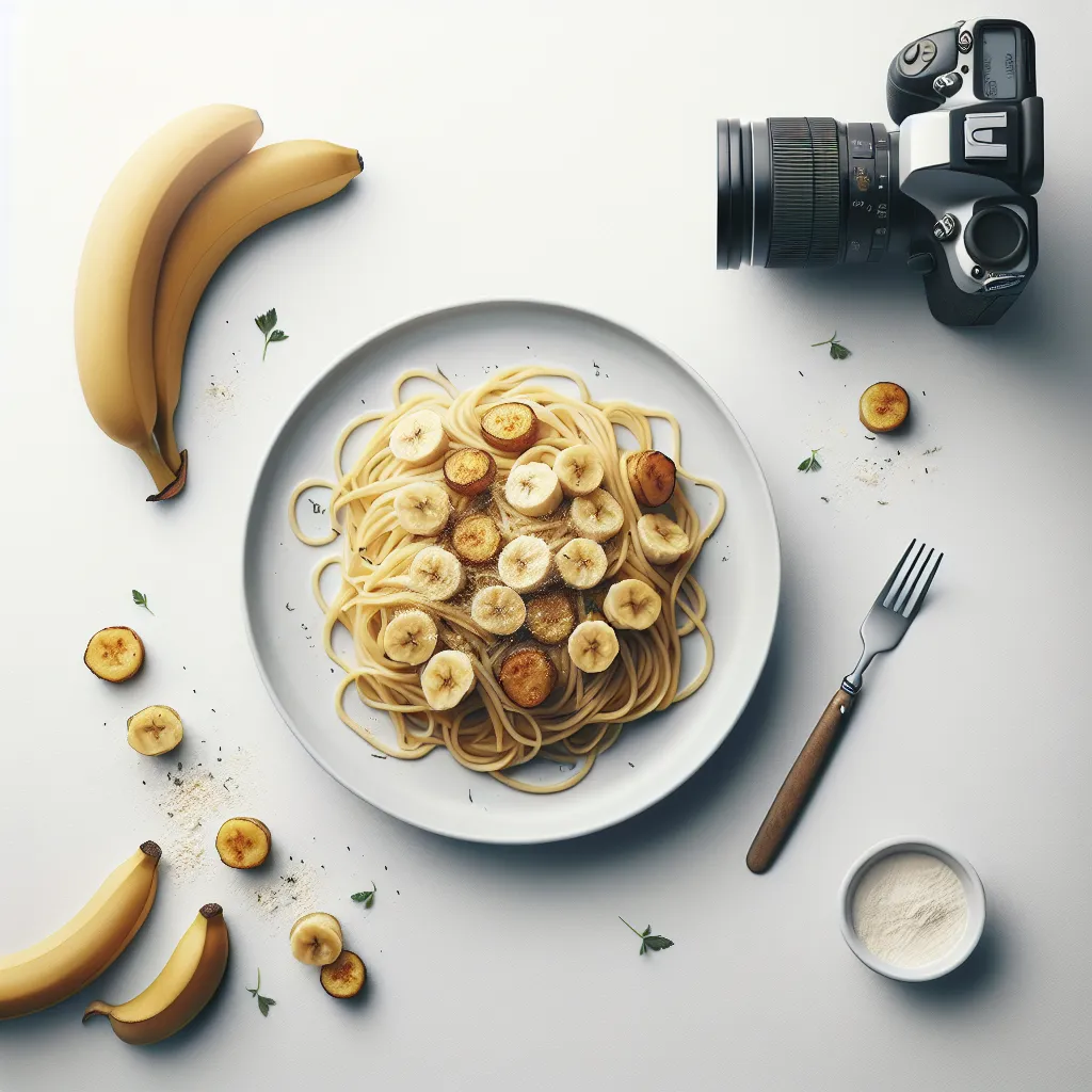 Spaghetti aux Bananas et Pommes de Terre Rôties