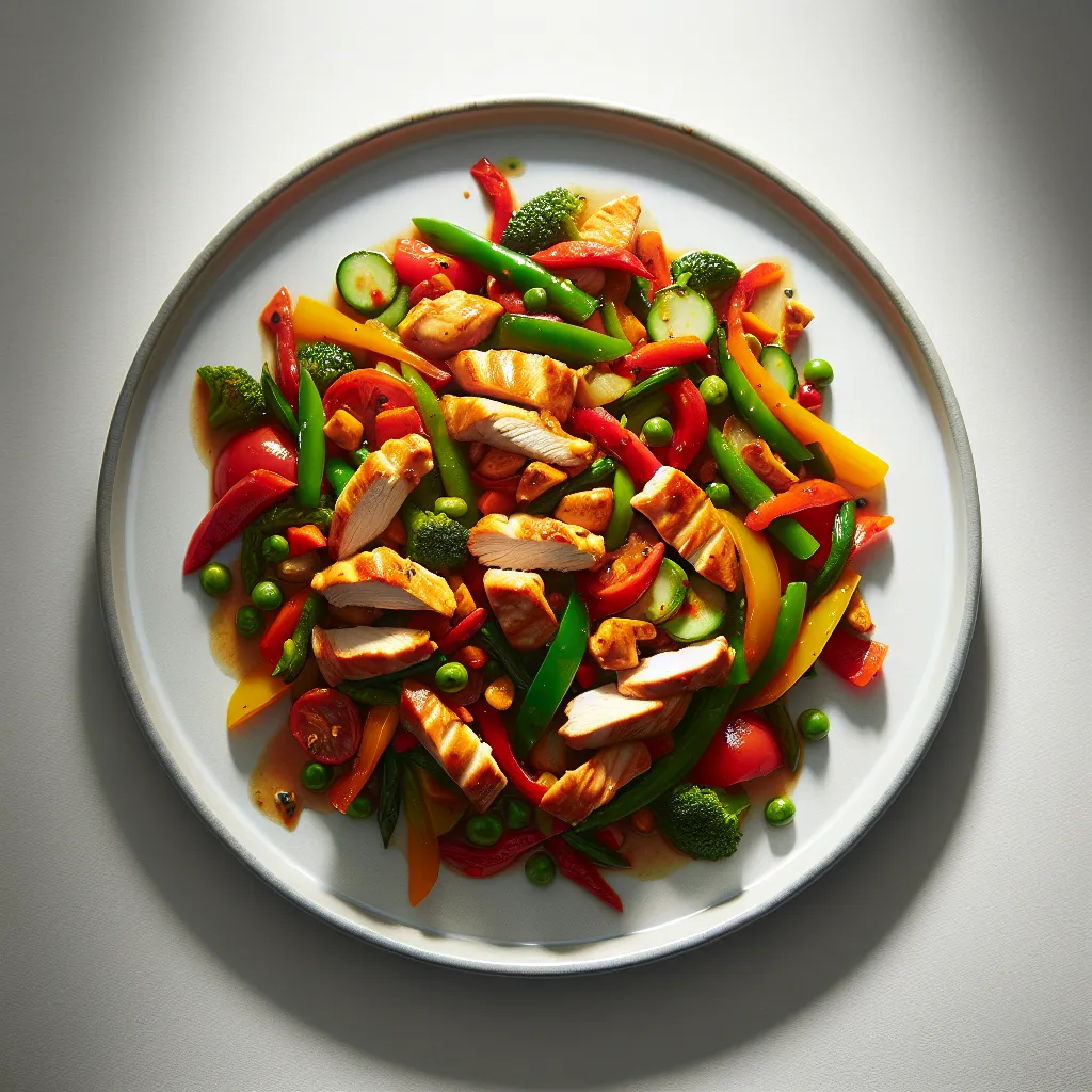 Spanish Chicken and Vegetable Stir-Fry