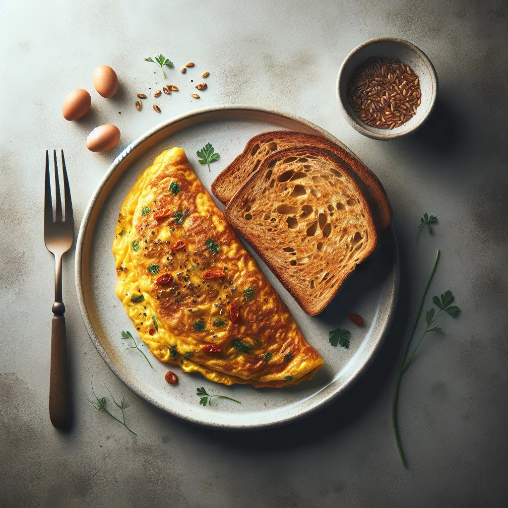 Spanish Omelette with Whole Grain Toast