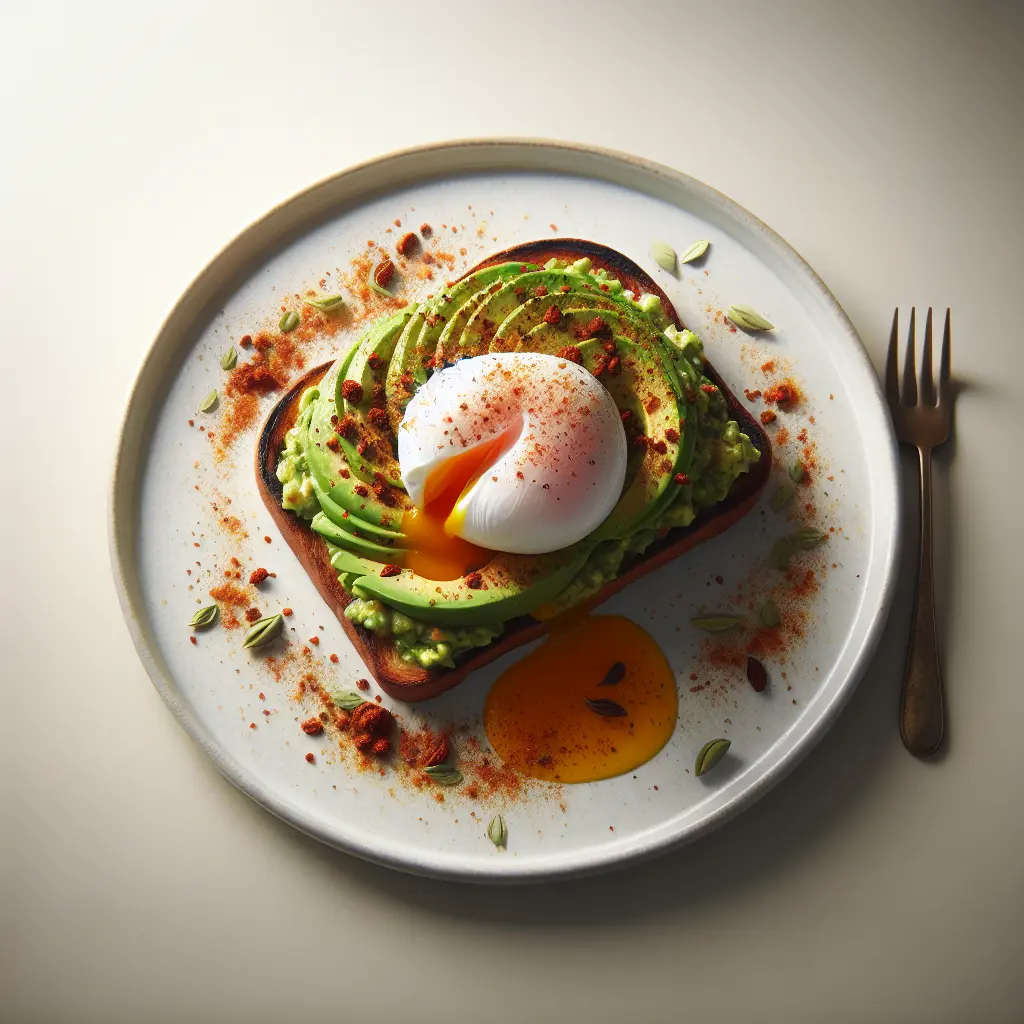 Autumn Spiced Avocado Toast with Poached Egg