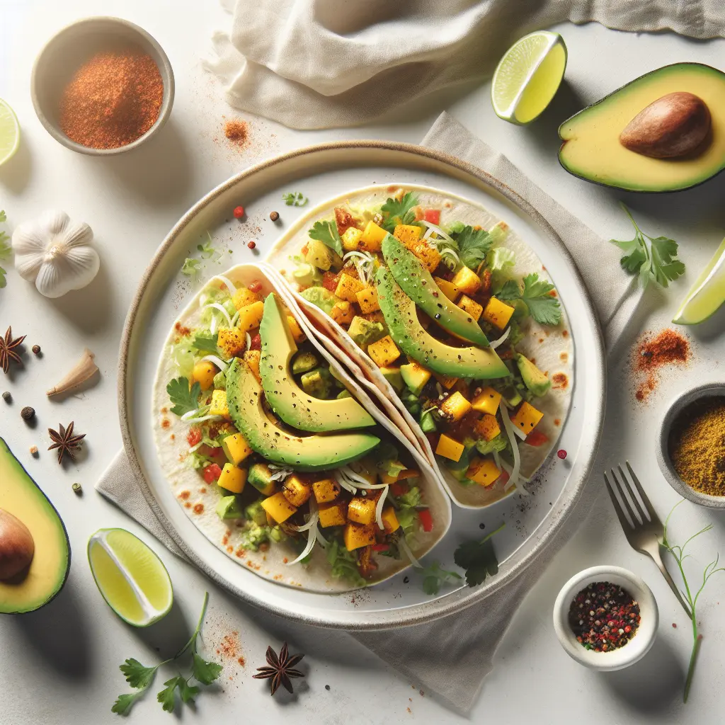 Exotic Spiced Breakfast Tacos with Avocado and Mango Salsa