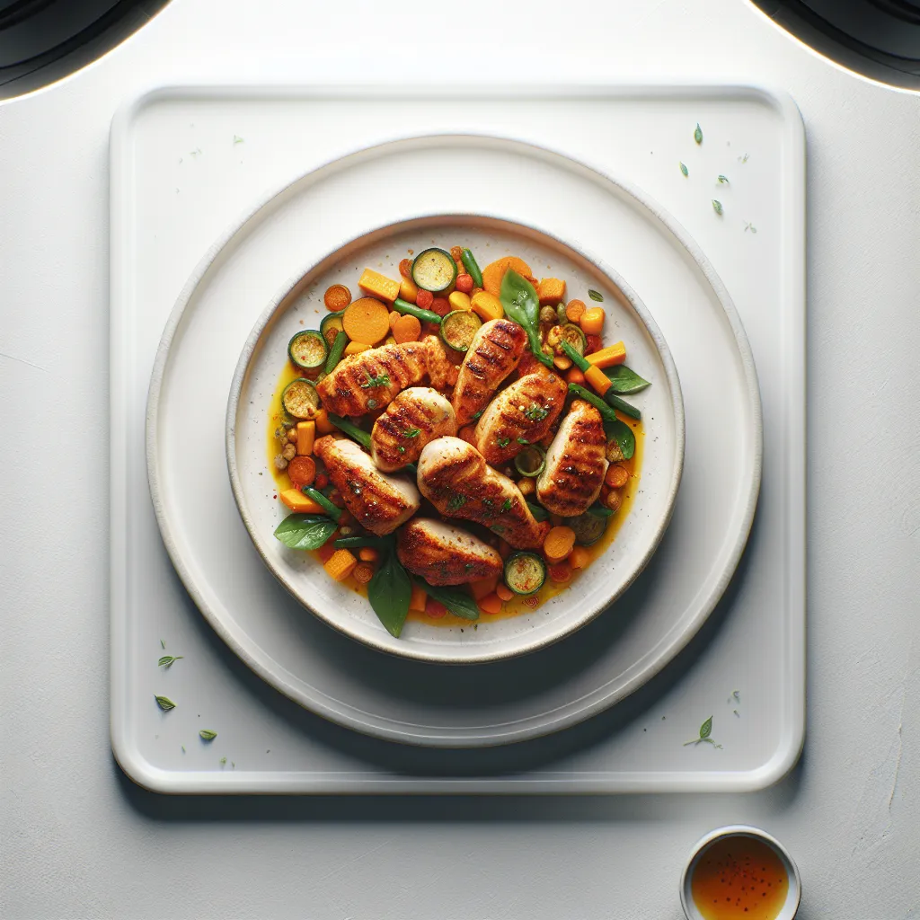 Spiced Chicken with Autumn Vegetables