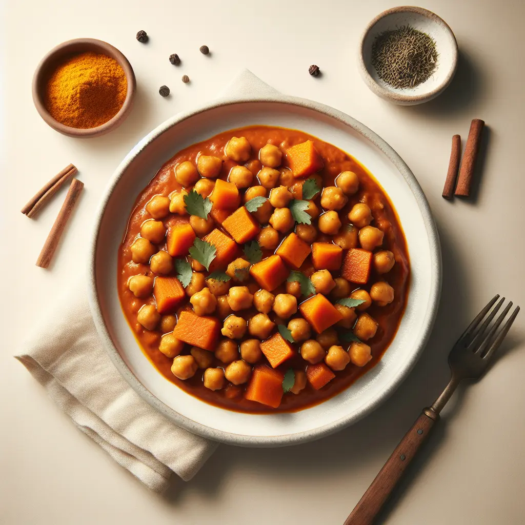 Spiced Chickpea and Sweet Potato Stew