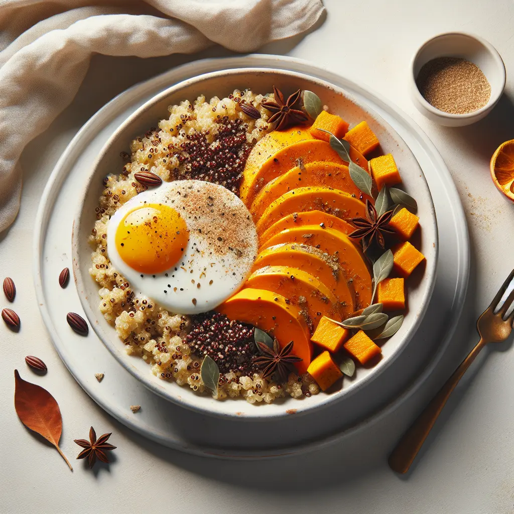Autumn Spiced Pumpkin and Quinoa Breakfast Bowl