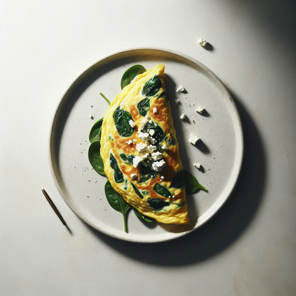 Spinach and Feta Omelette