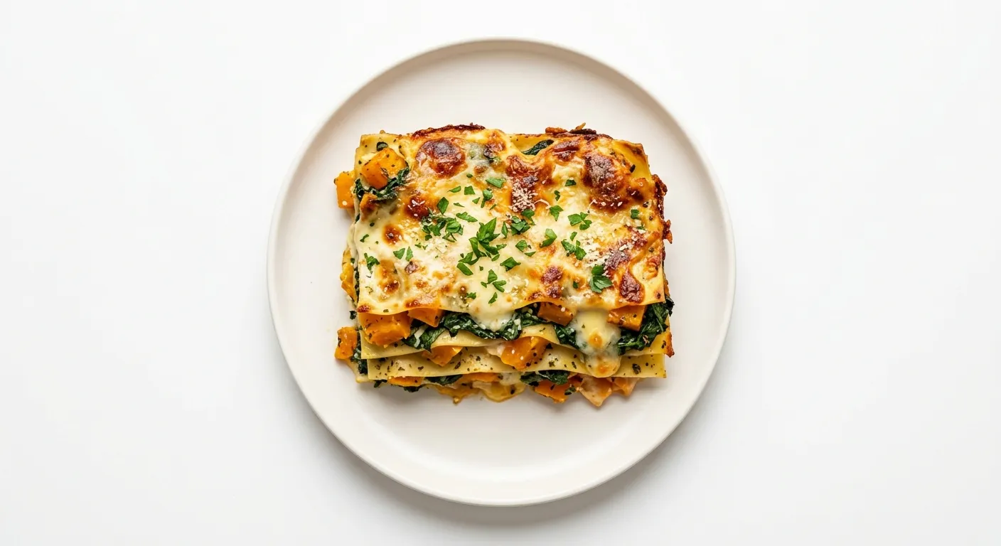 Winter Squash and Spinach Lasagna