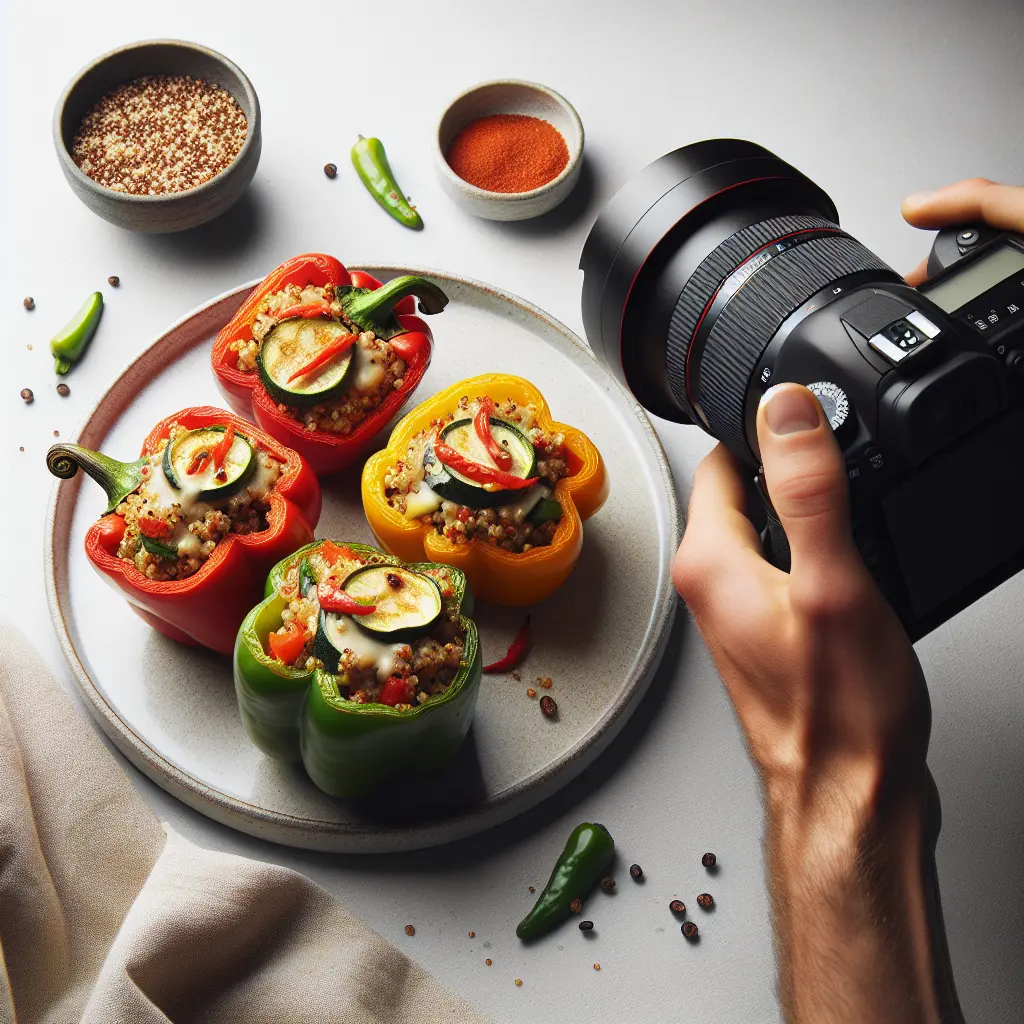 Stuffed Bell Peppers with Quinoa and Zucchini