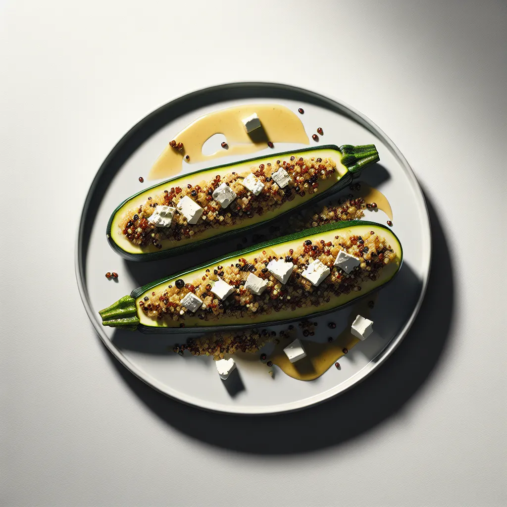 Gourmet Stuffed Zucchini Boats with Quinoa and Feta