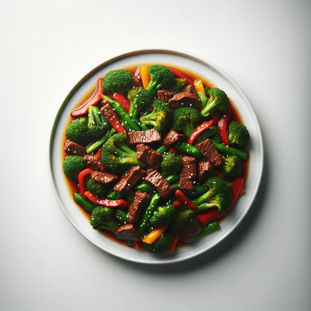 Szechuan Beef Stir-Fry with Broccoli and Bell Peppers