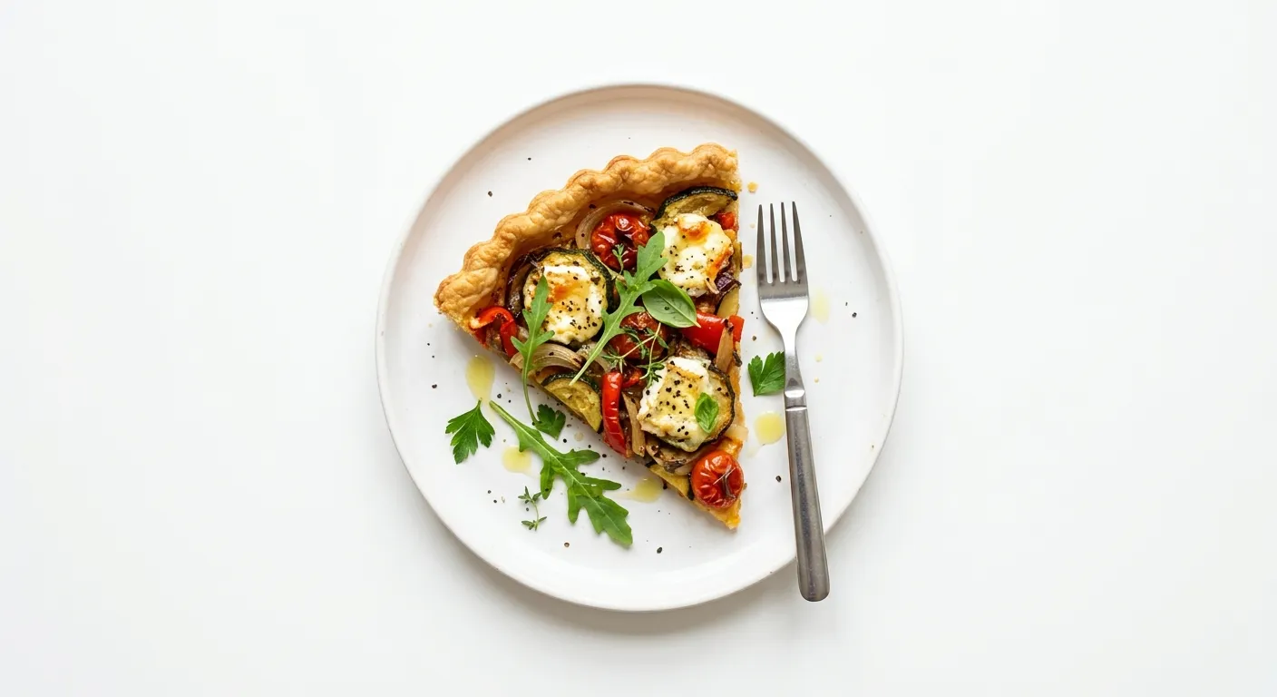 Tarte aux légumes et fromage de chèvre