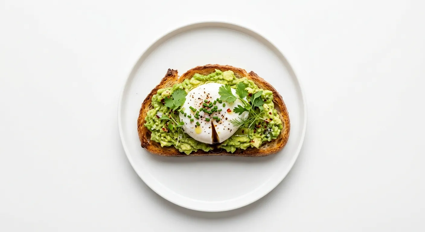 Tartine davocat et œuf poché