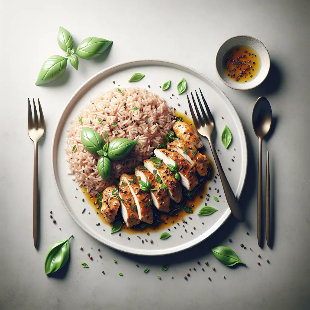 Thai Basil Chicken with Brown Rice