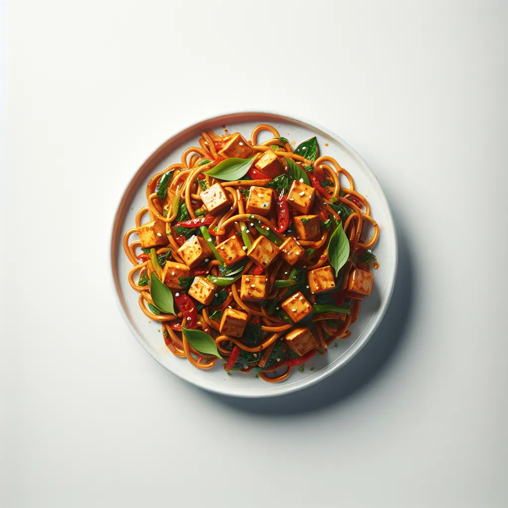 Spicy Thai Basil Tofu Stir-Fry