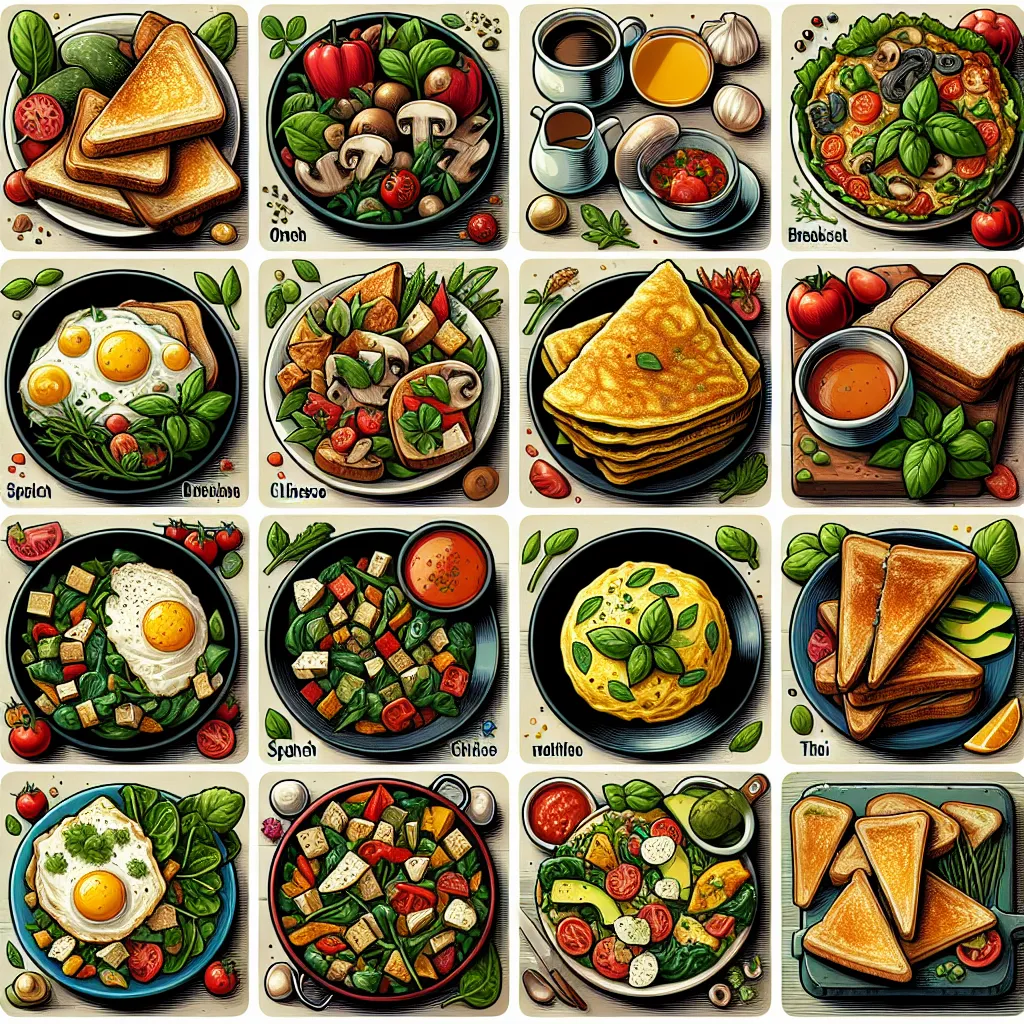 Thai-Inspired Breakfast Omelette with Vegetables
